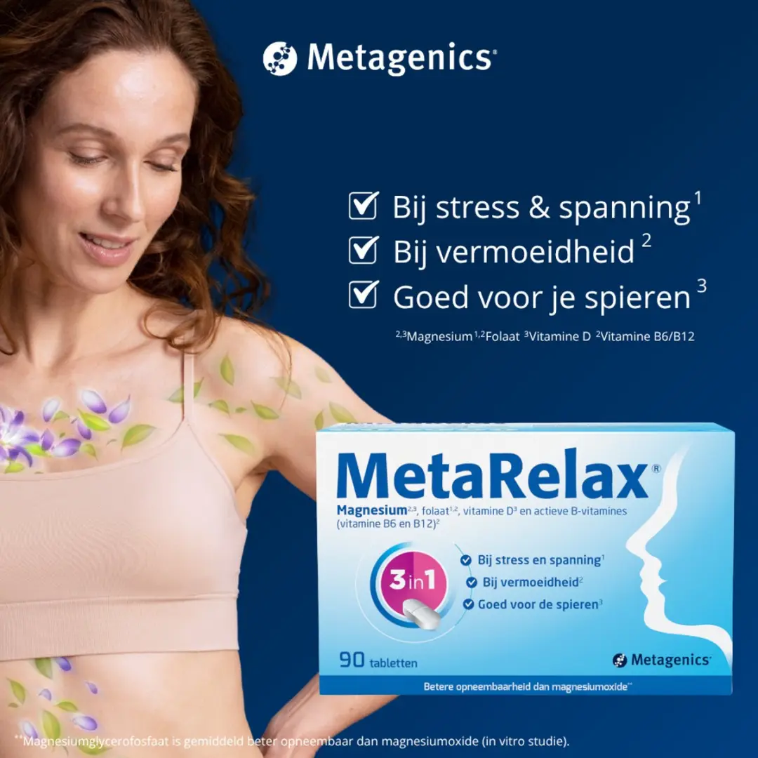 Metagenics MetaRelax Magnesiumtabletten 90 Stuks