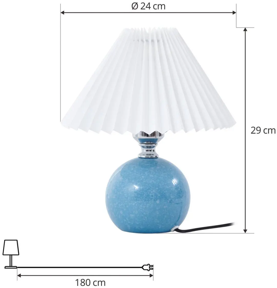 Lindby Tafellamp Keramiek Blauw