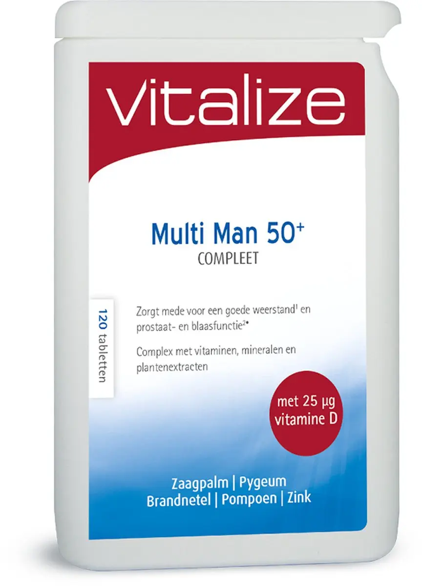 Vitalize Multi Man 50+ Compleet 60 Tabletten
