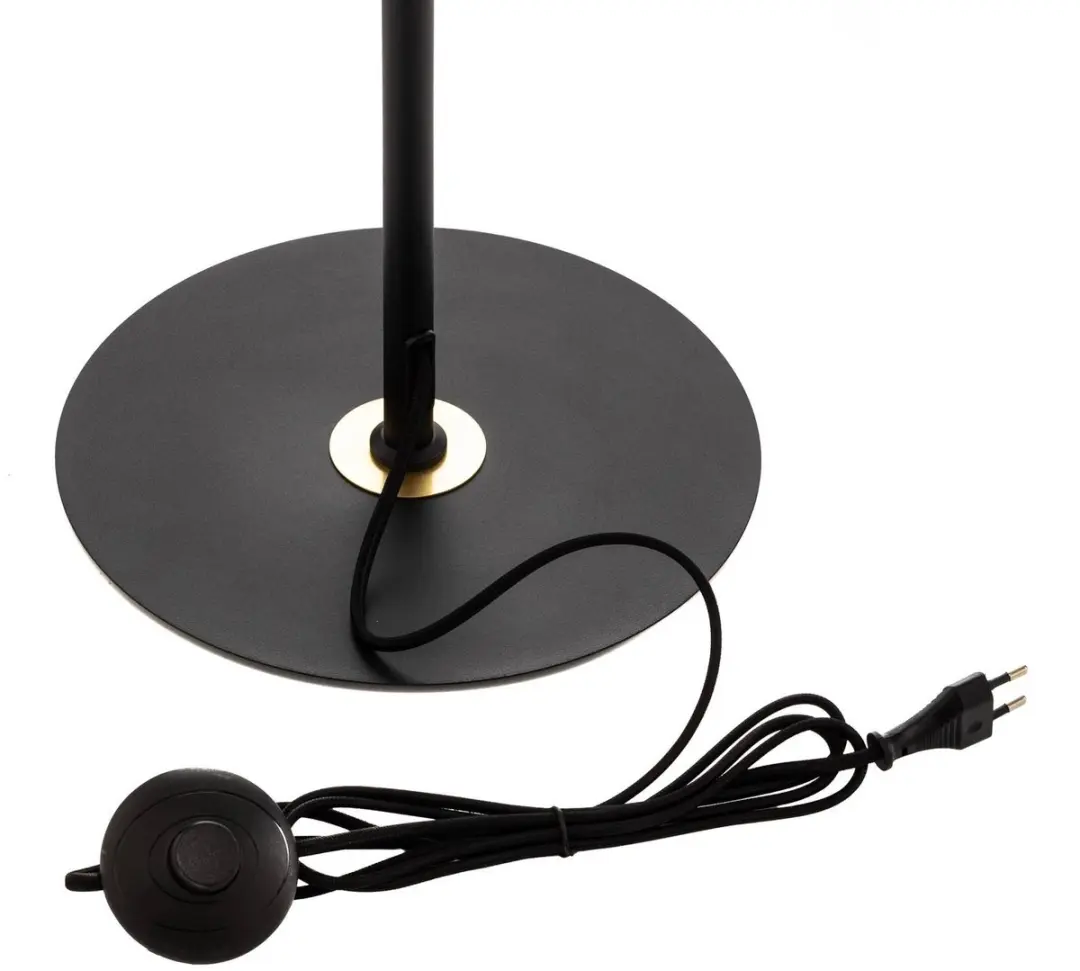 Lucande Vloerlamp 1 Licht 160cm - Zwart/Goud