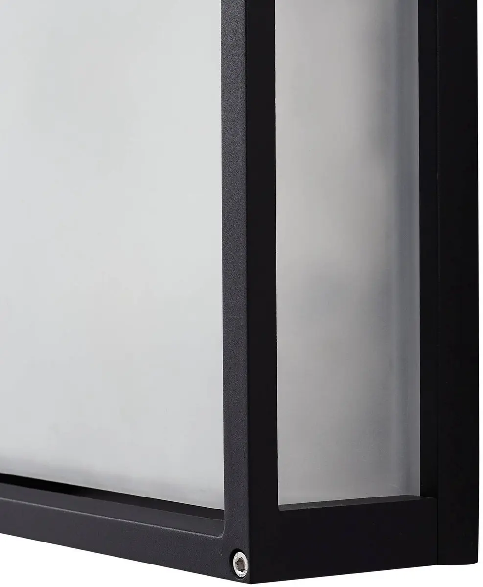 Lucande Wandlamp Buiten 2-Lichts Aluminium Glas 25cm