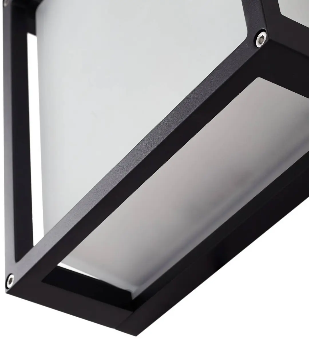 Lucande Wandlamp Buiten 2-Lichts Aluminium Glas 25cm - Antraciet Melkglas