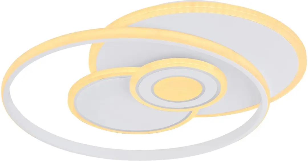 Globo Roderick Plafondlamp - 46cm Wit Metaal LED - afbeelding 6 van 6