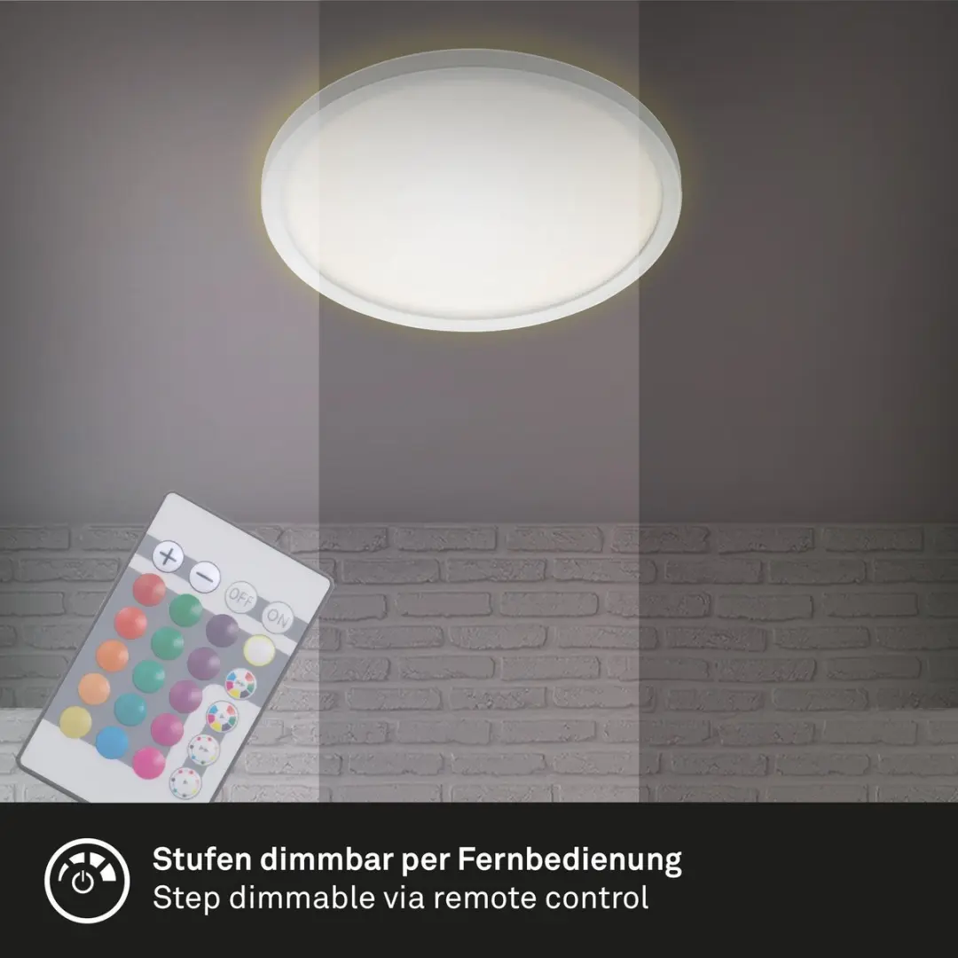 Briloner SLIM LED Paneel 15W 1.850 Lumen - RGB Wit