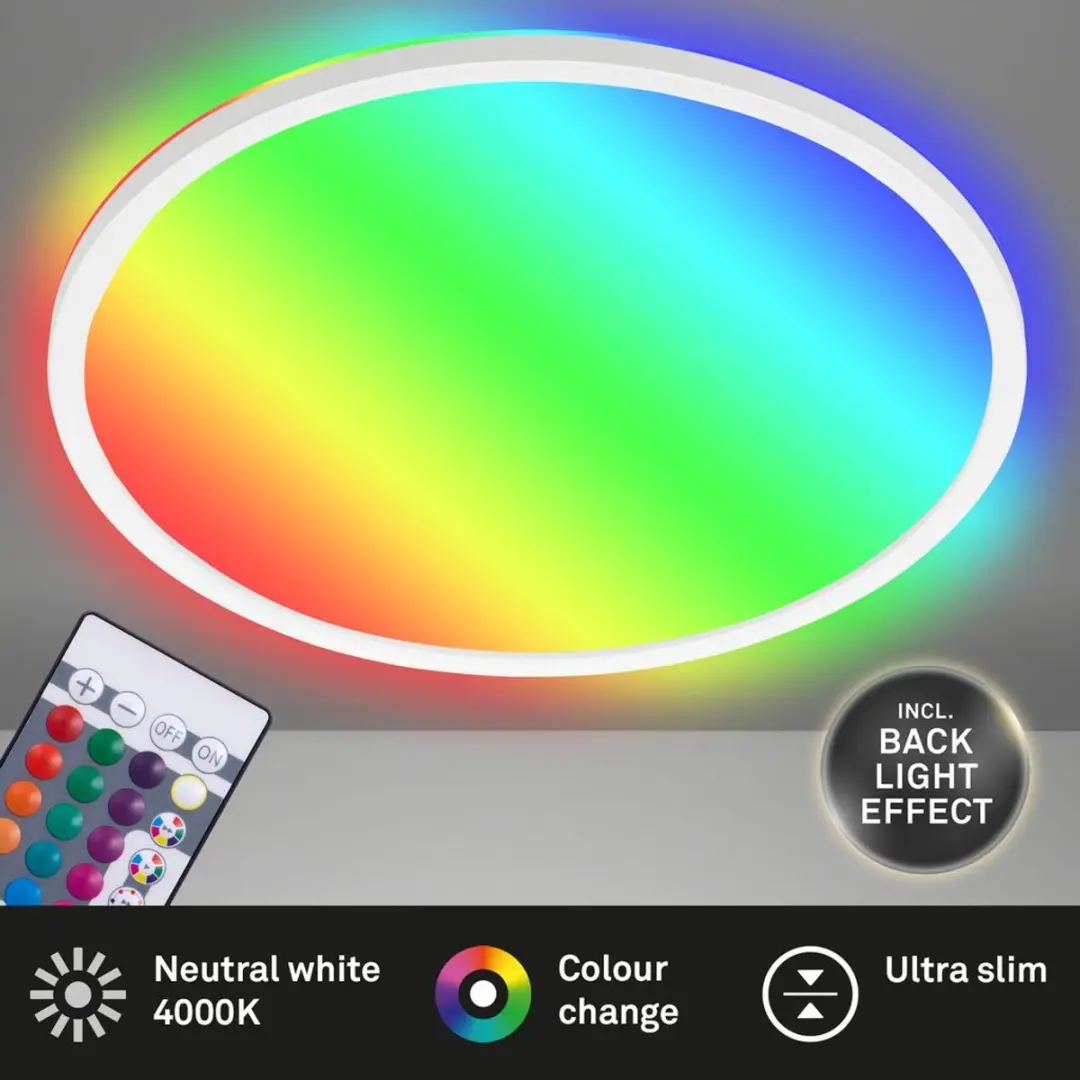 Briloner SLIM LED Paneel 15W 1.850 Lumen - RGB Wit - afbeelding 6 van 6