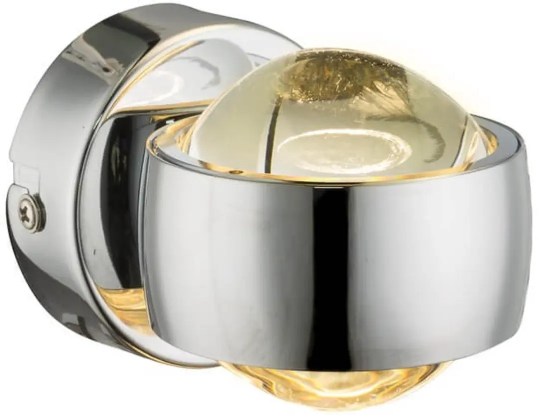 Globo Randi Wandlamp 2 Lichtpunten - Ø8cm - Chroom