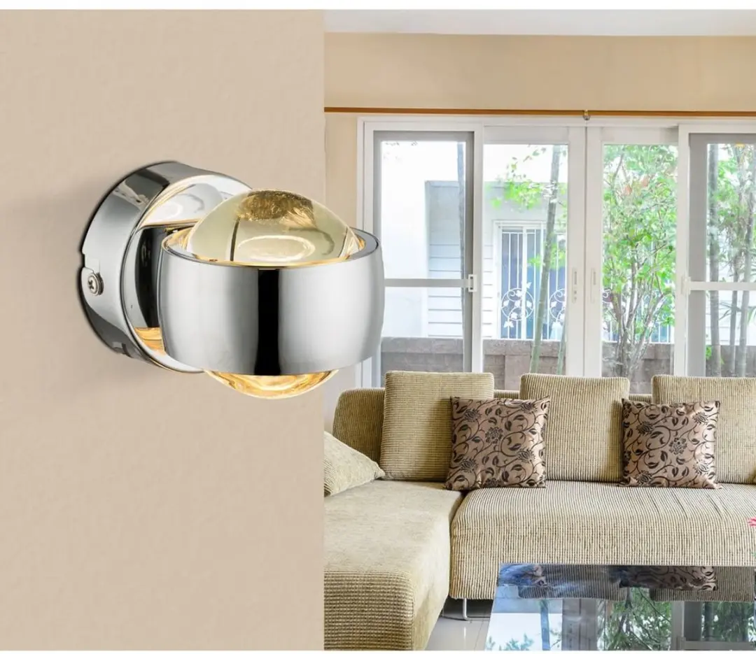 Globo Randi Wandlamp 2 Lichtpunten - Ø8cm - Chroom
