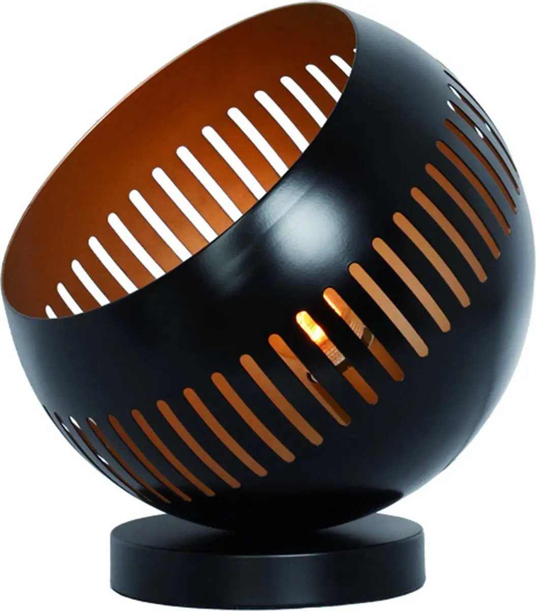 Freelight Globo Tafellamp - Zwart & Goud Ø24cm