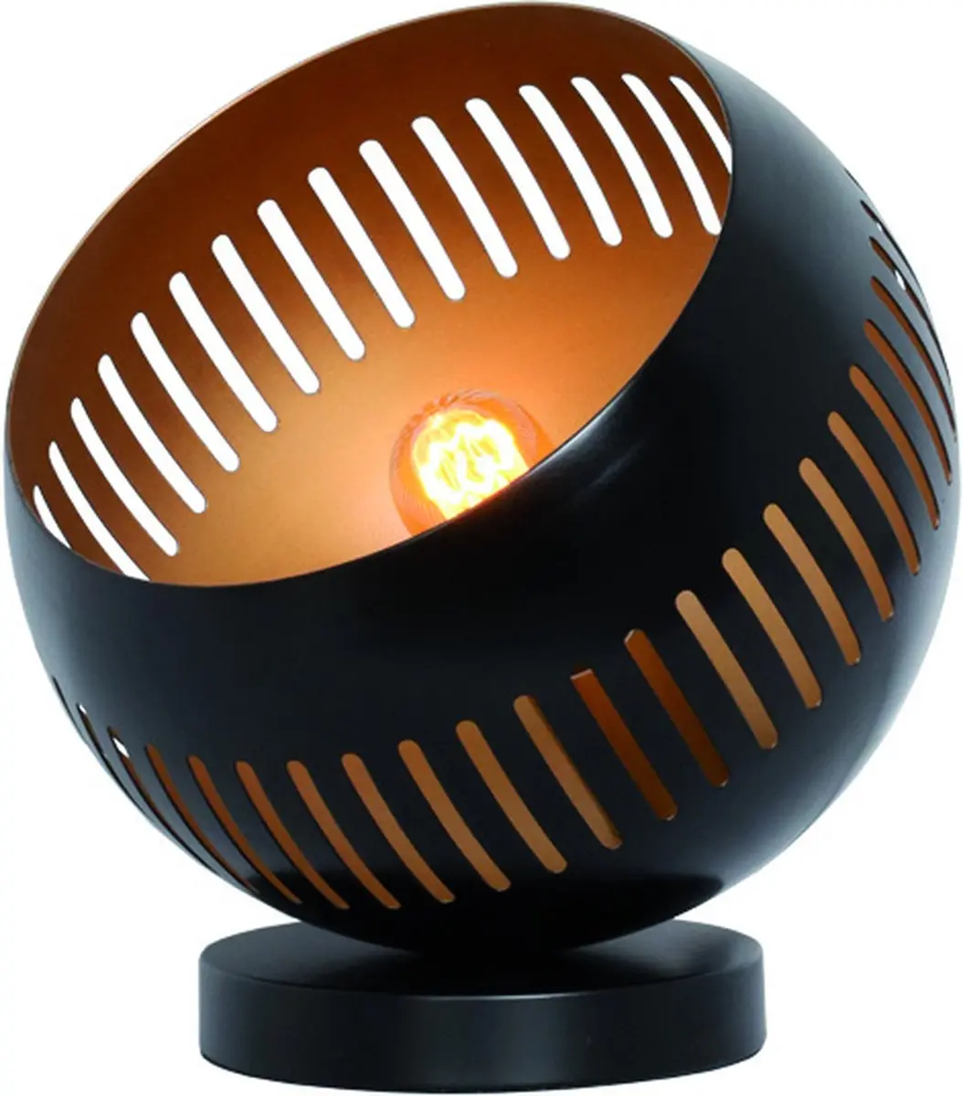 Freelight Globo Tafellamp - Zwart & Goud Ø24cm