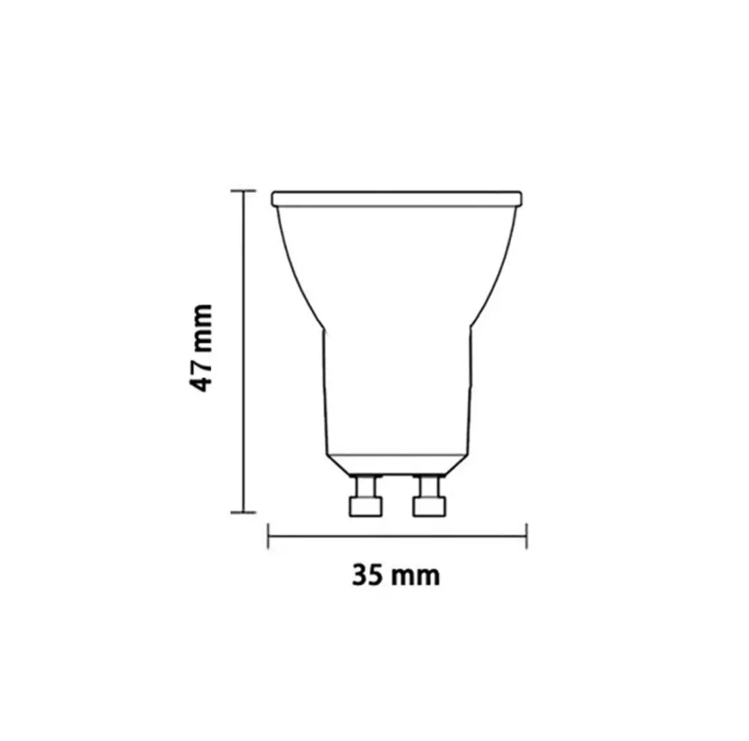 Freelight Mini GU10 3.6W LED Spot - 2200K-2700K Zwart
