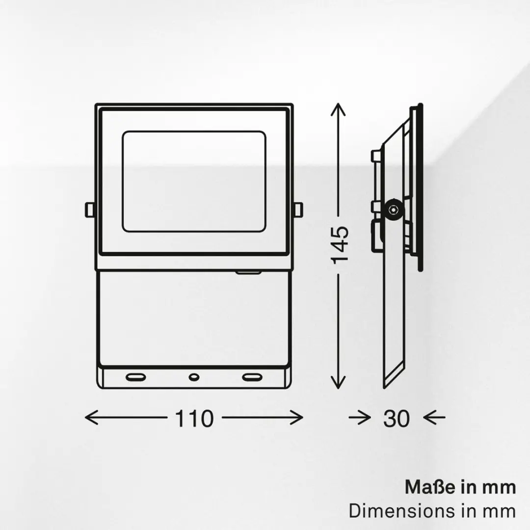 Briloner Varo LED Schijnwerper 20W - IP65 - Zwart