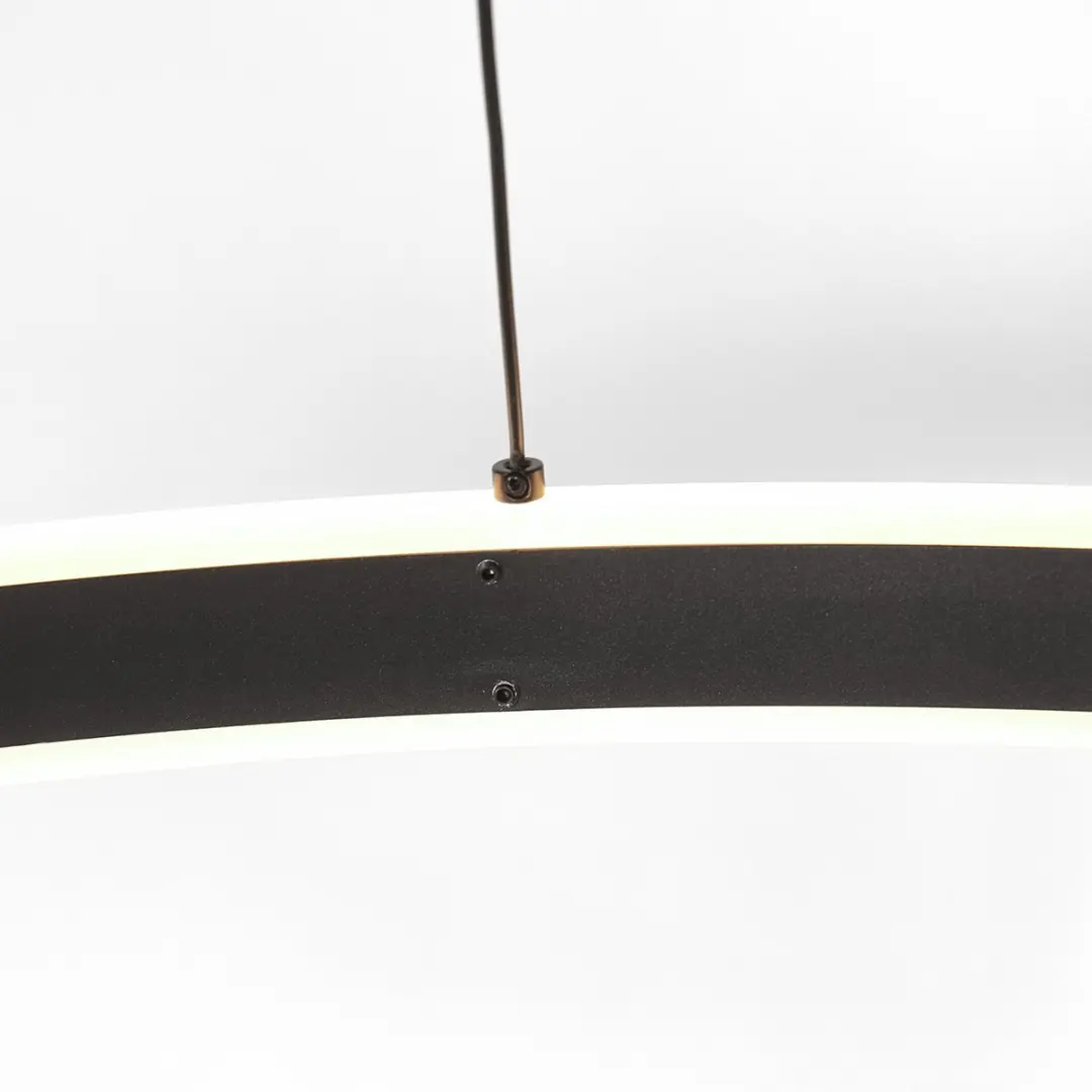 Steinhauer Ringlux 3676ZW Hanglamp - Zwart - Ø100cm