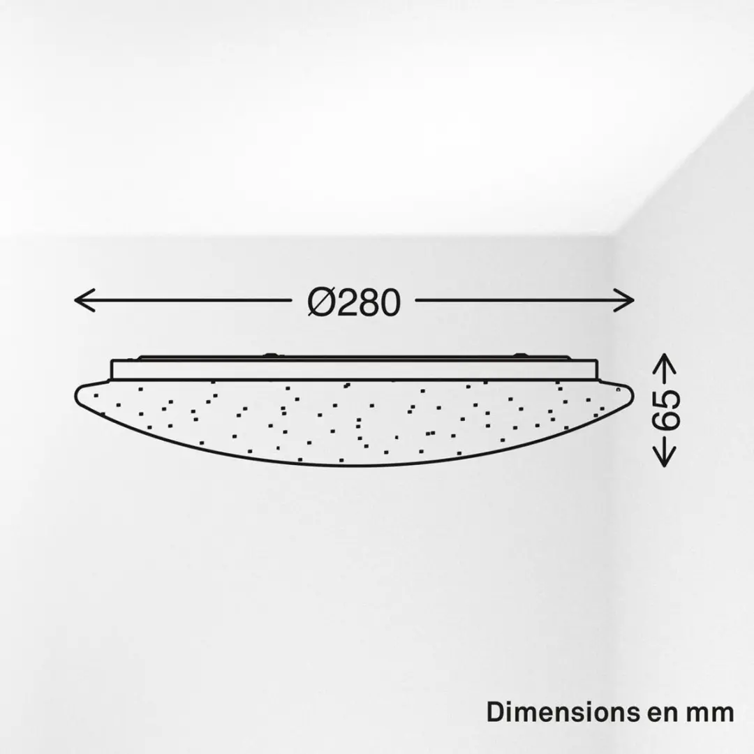 Briloner Lumenia Plafondlamp Ø28cm - 4000K Wit