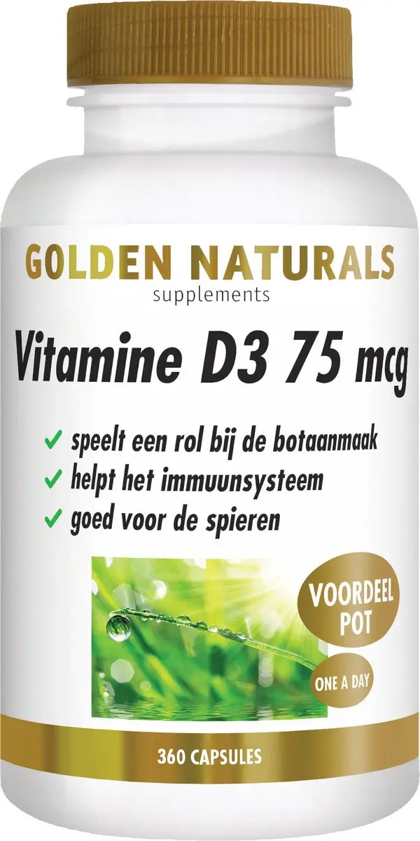 Golden Naturals Vitamine D3 75 mcg