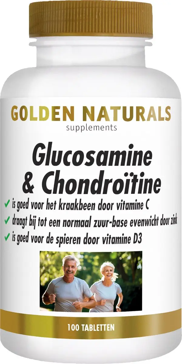 Golden Naturals Glucosamine & Chondroïtine 100 tabletten