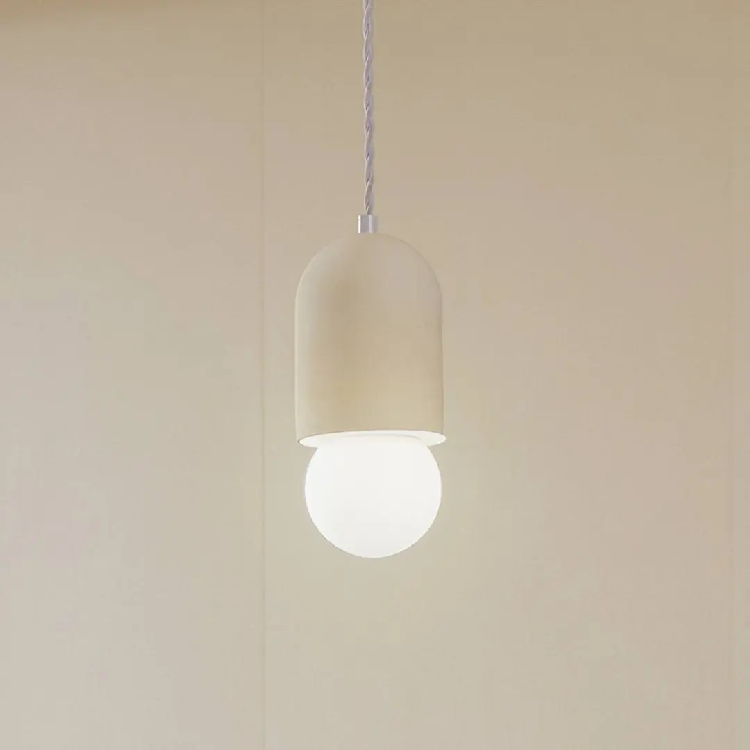 Lindby Hanglamp Gips Glas E27