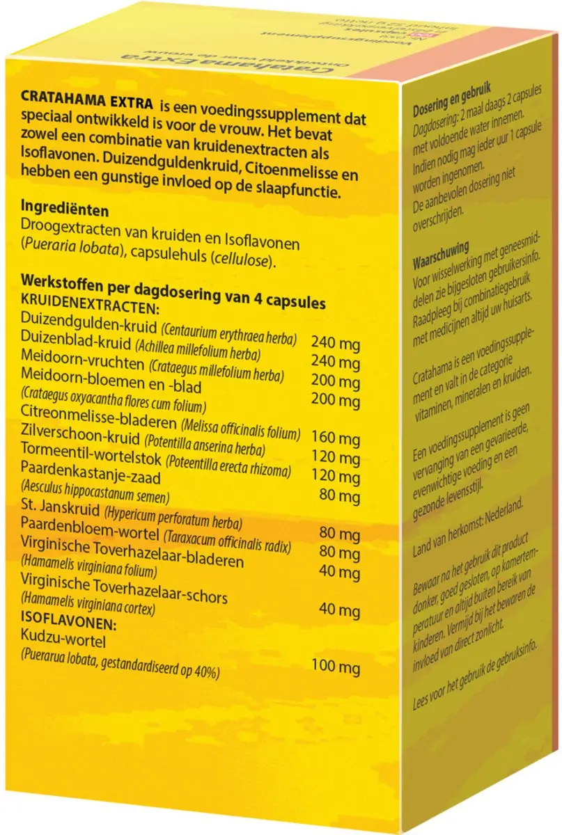 Bloem Cratahama Extra Forte Voedingssupplement 100 Capsules