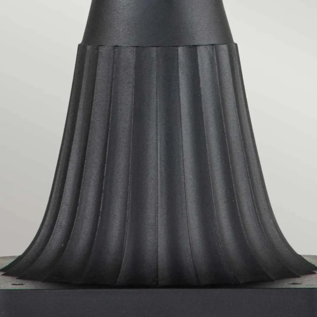 Elstead Mini LED Tuin Pilaar Chicago E27 - 60W - IP44 - Textured Black