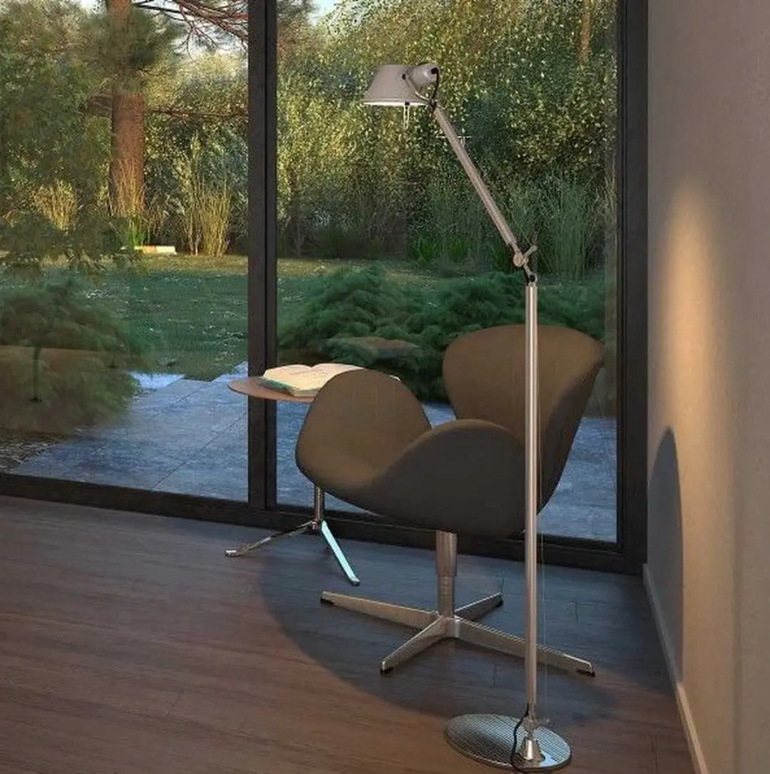 Artemide Tolomeo Lettura Vloerlamp - 77W - Zwart