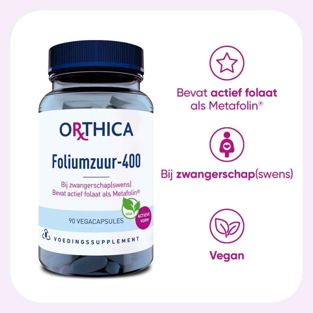 Orthica Foliumzuur-400 90 Vegacapsules