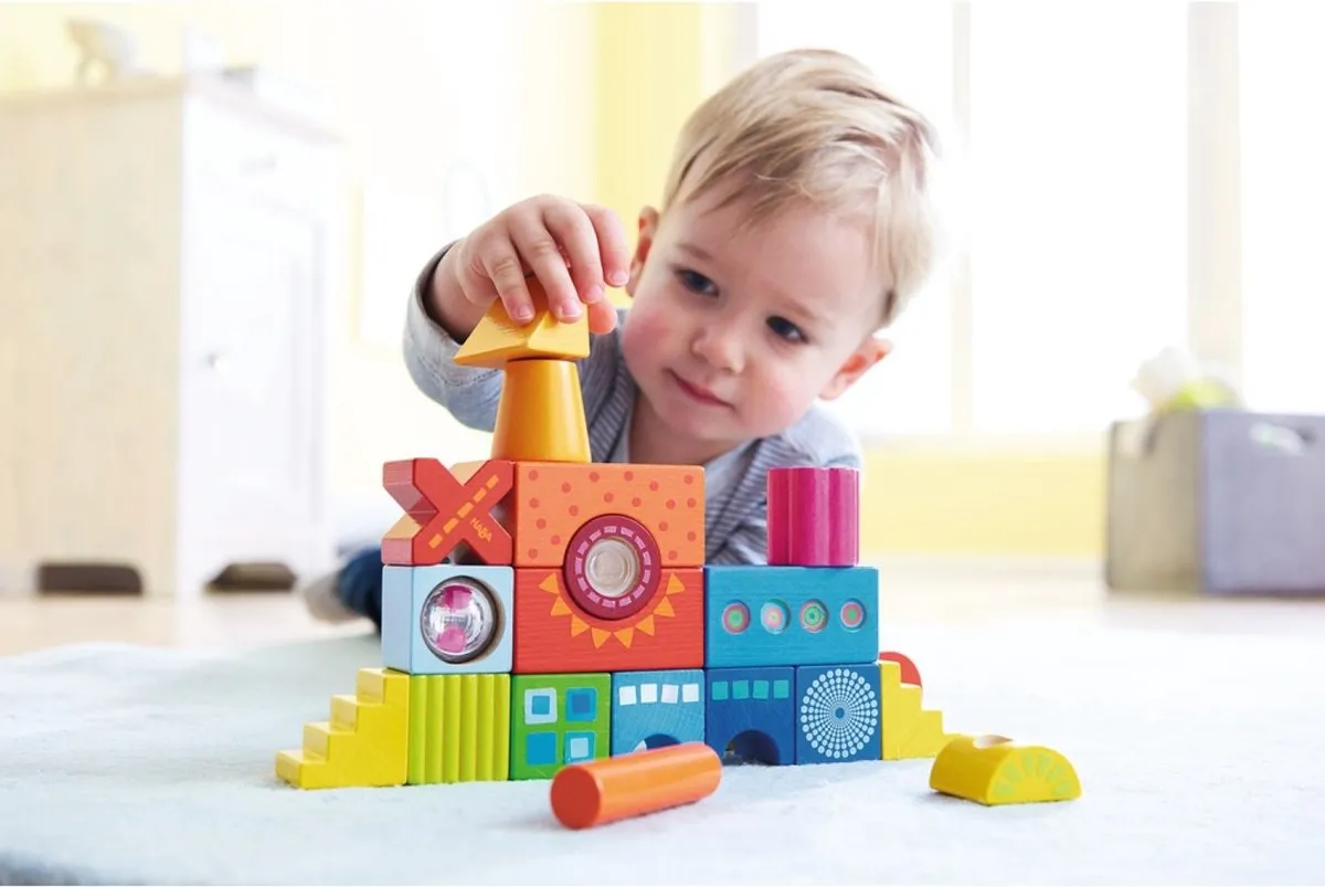 Haba Bouwstenen Kakelbont - 21 Stuks - Multicolor