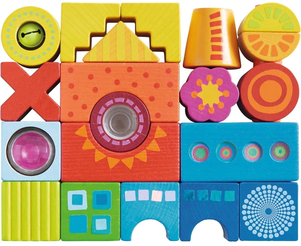 Haba Bouwstenen Kakelbont - 21 Stuks - Multicolor