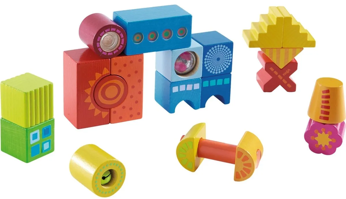 Haba Bouwstenen Kakelbont - 21 Stuks - Multicolor