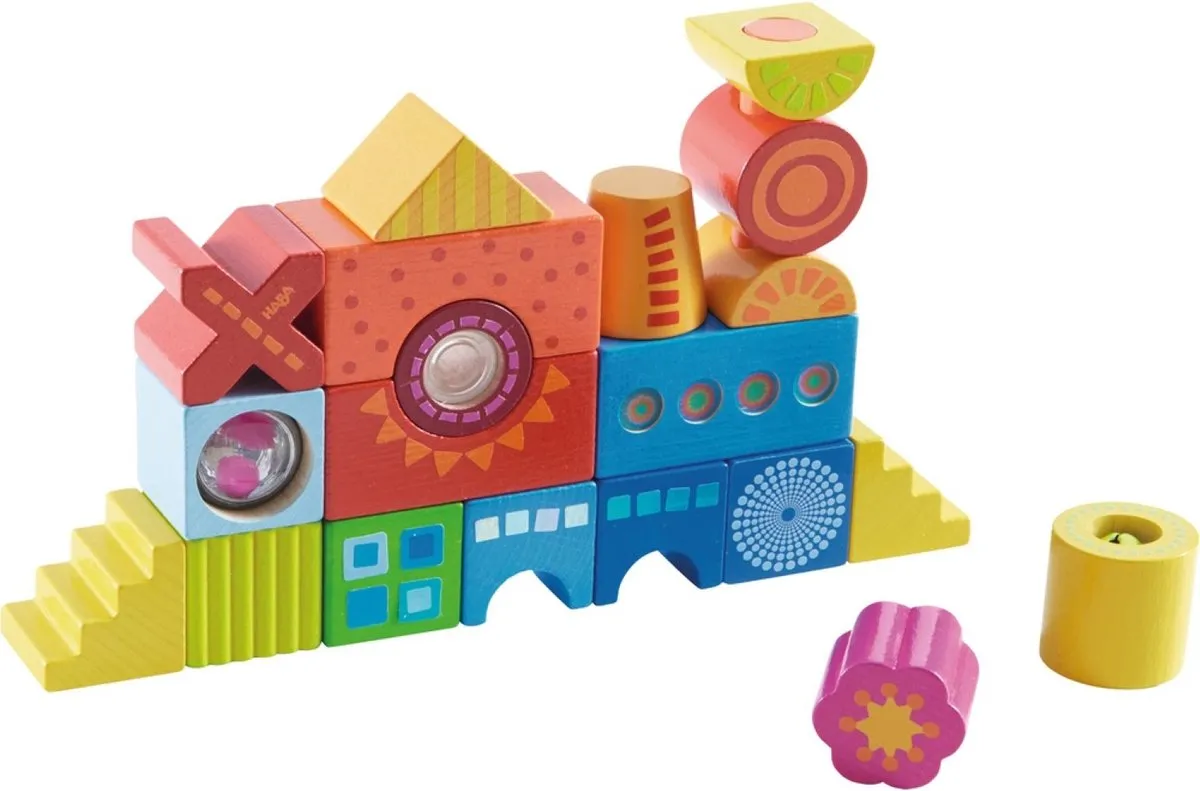 Haba Bouwstenen Kakelbont - 21 Stuks - Multicolor - afbeelding 6 van 6