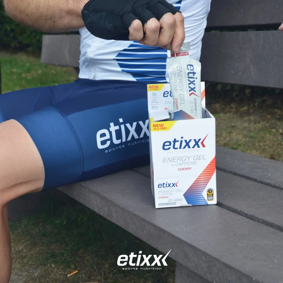 Etixx Energy Gel Cherry 40ml - 12 Stuks - 80mg Cafeïne