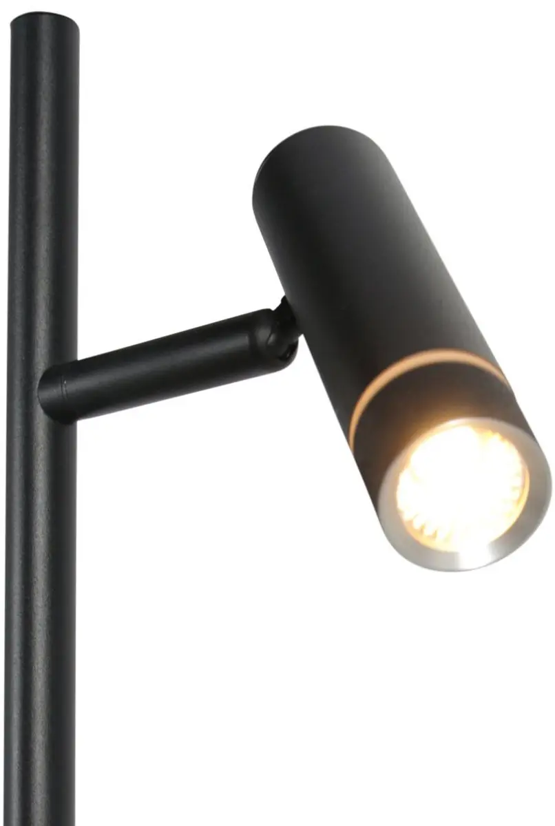 Steinhauer Volari 4711ZW Vloerlamp - 2x5W Dim-to-Warm Zwart