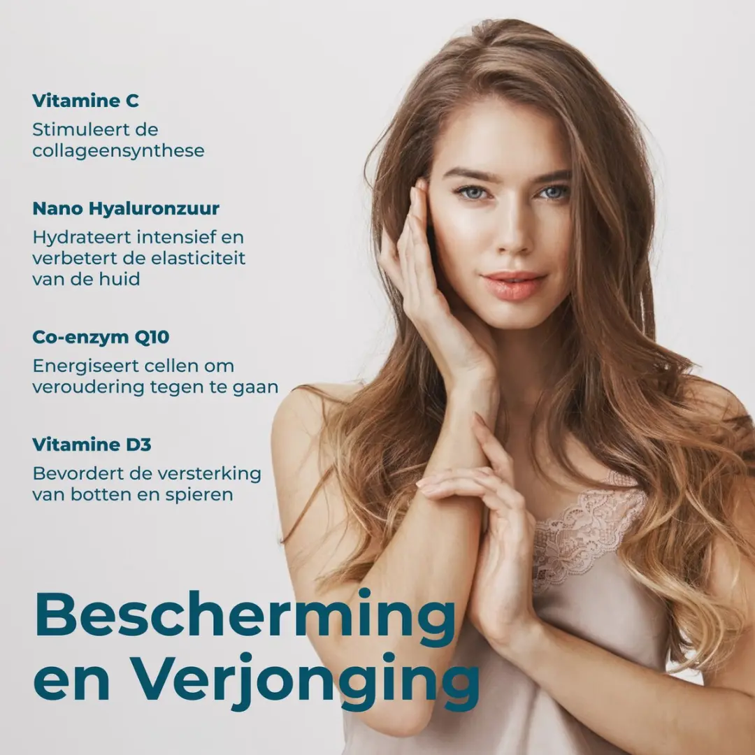 Collavita FlexiGlow Viscollageen Poeder 170g - Met Hyaluronzuur/Vitamine C/D3