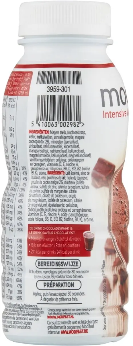 Modifast Intensive Drink Chocolade - 4x236ml