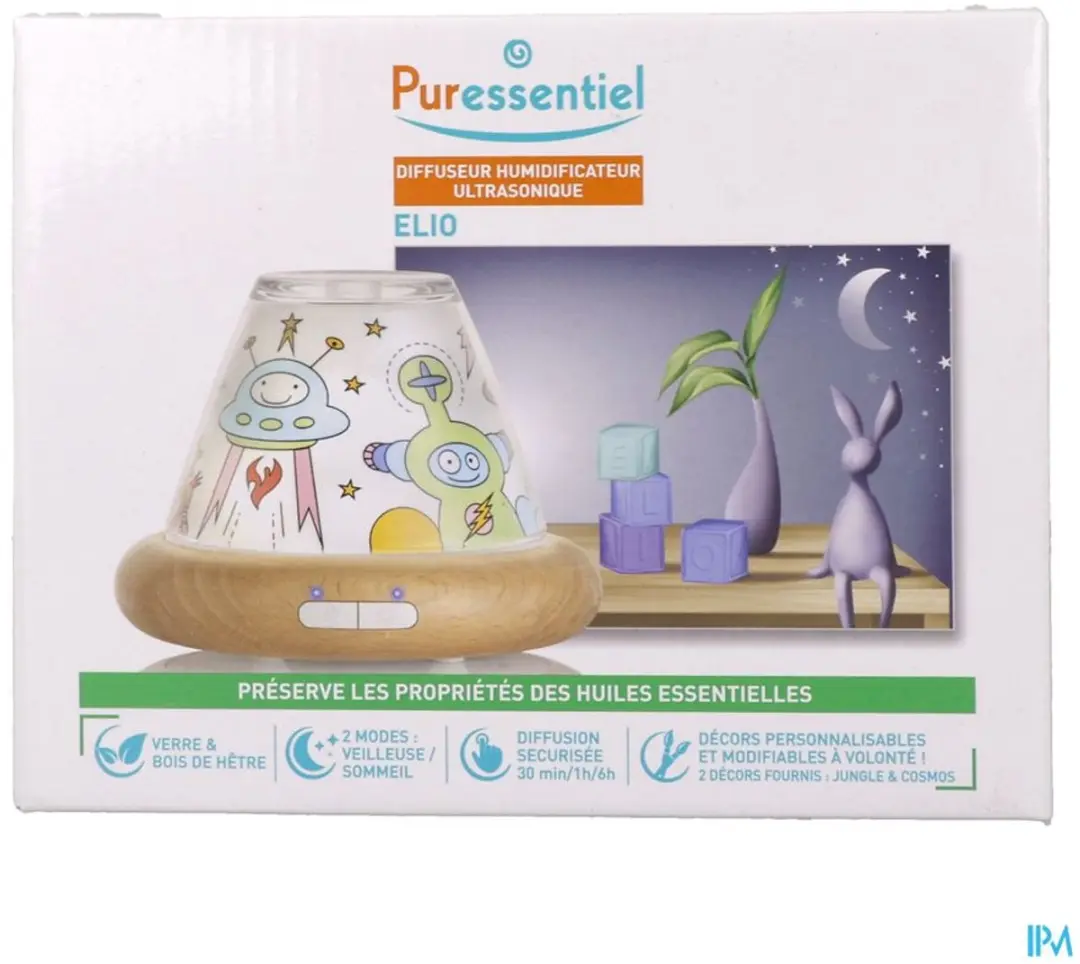 Puressentiel ELIO Ultrasone Luchtbevochtiger Diffuser - Hout