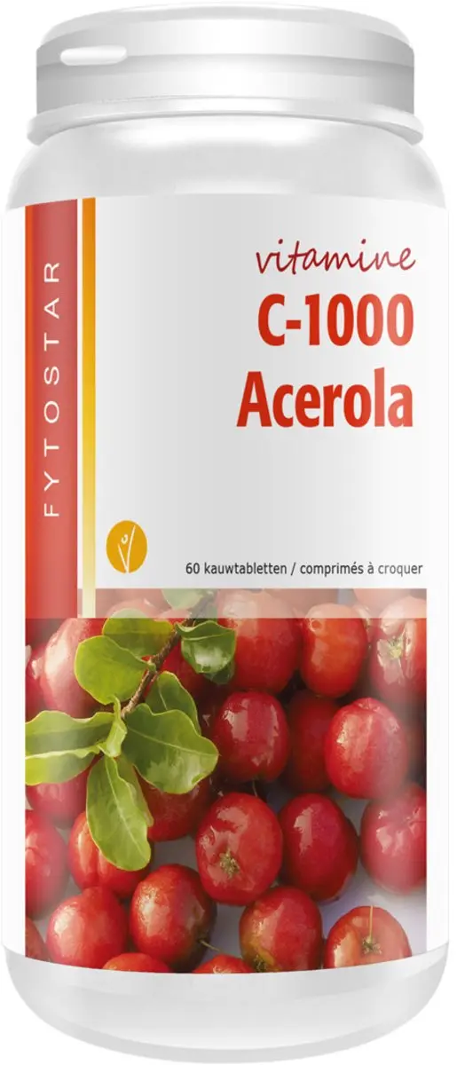 Fytostar Acerola C 1000 Vitamine C 60 Kauwtabletten