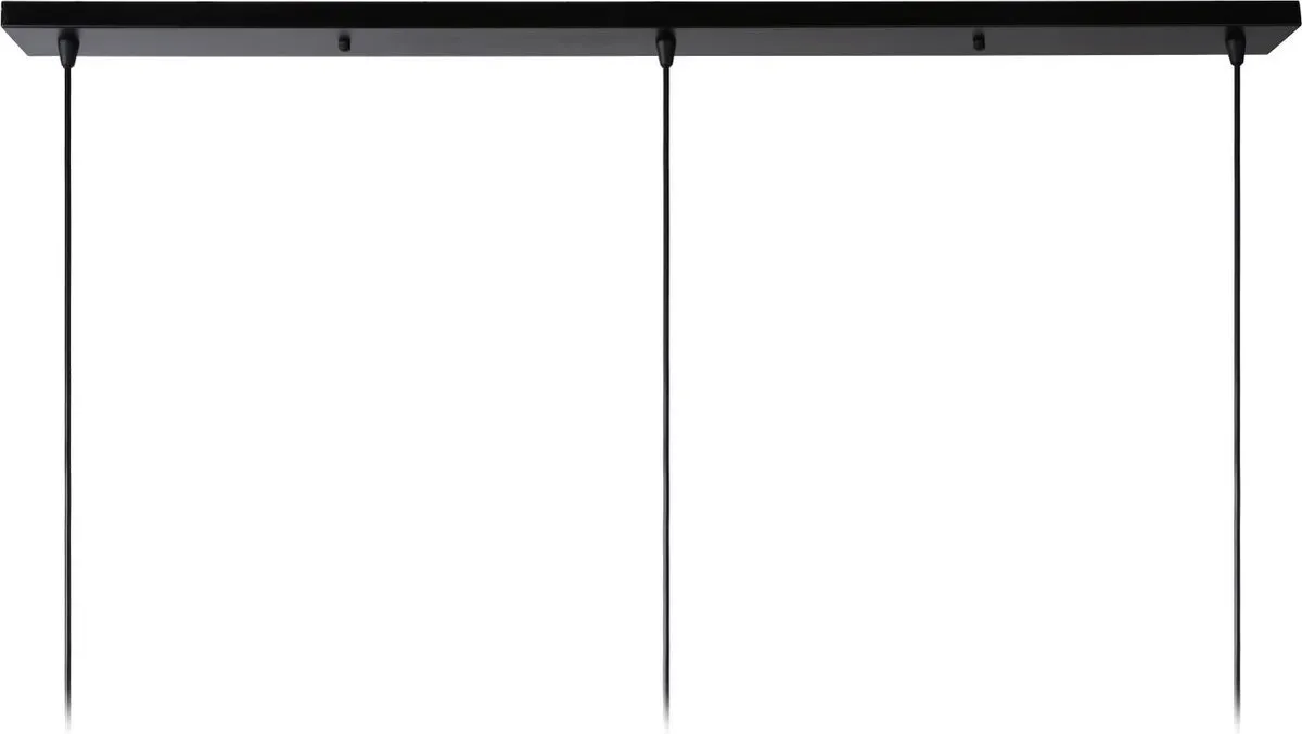 Lucide DIKRA Hanglamp Ø40cm - 3xE27 Zwart