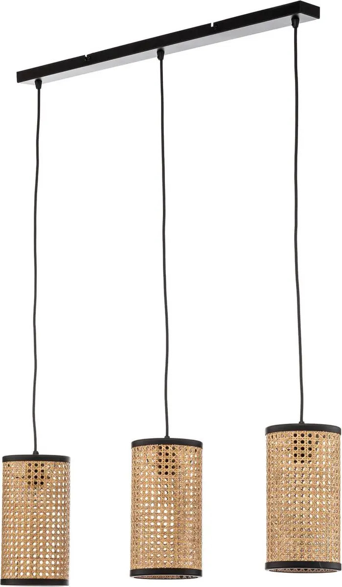 Lindby Hanglamp 3-Lichts Rotan