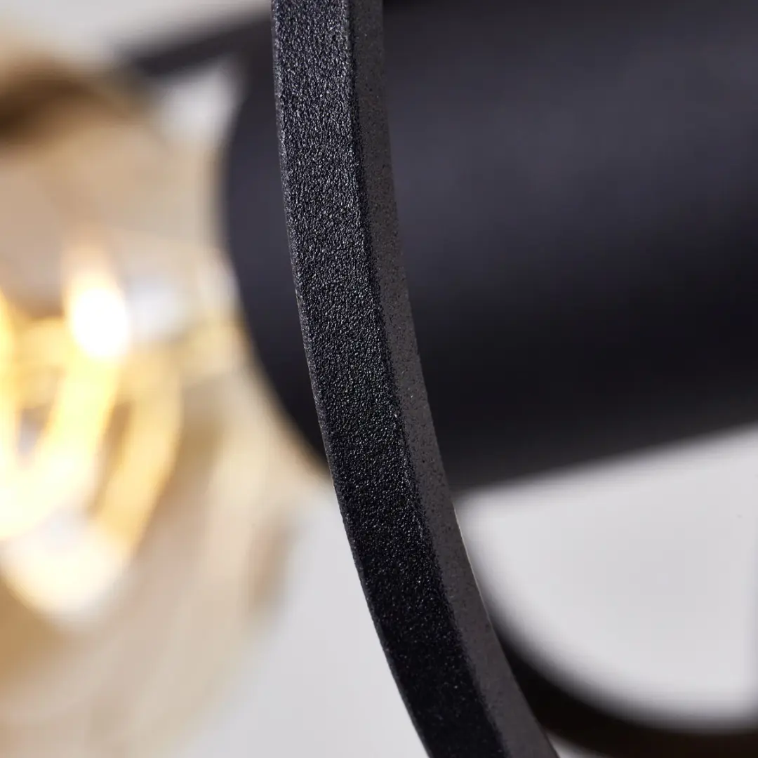 Brilliant Gwen Plafondlamp E27 - 2x60W Hout/Zwart