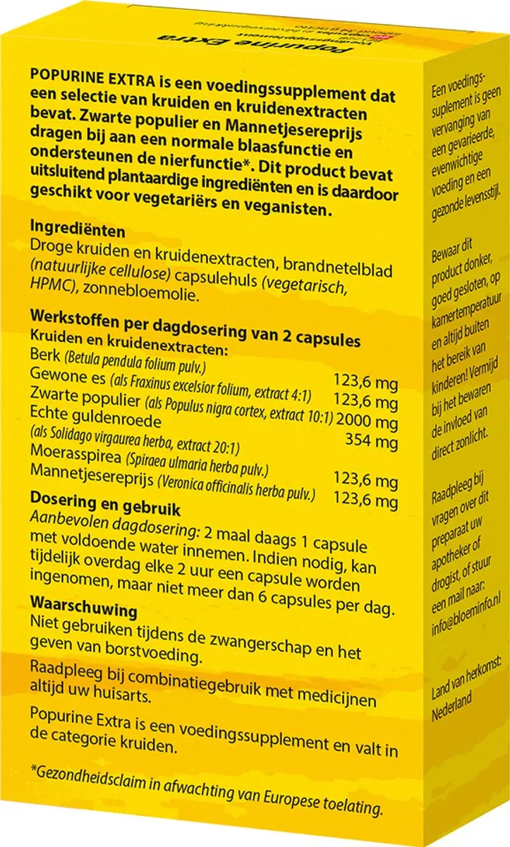 Bloem Popurine Extra 60 Capsules