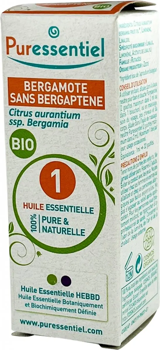 Puressentiel Bergamot Bio Essentiële Olie 10ml