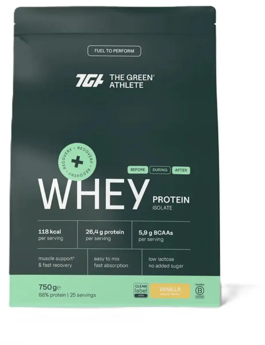 The Green Athlete Whey Protein Isolate Vanille 750g