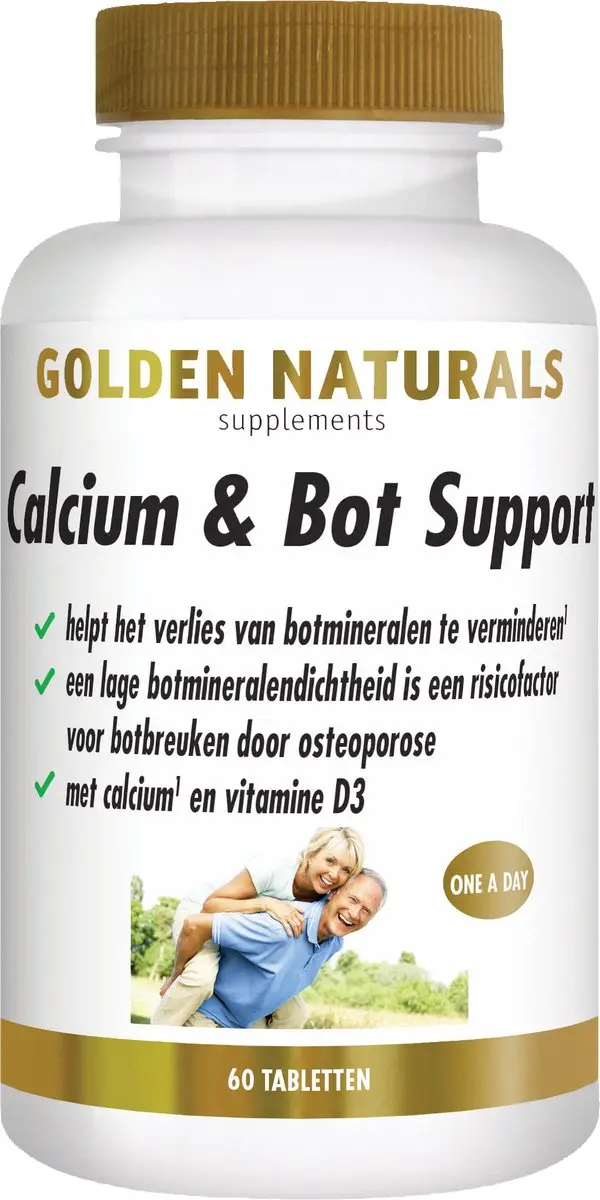 Golden Naturals Calcium & Bot Support 60 Tabletten