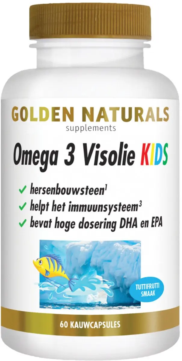 Golden Naturals Omega 3 Visolie KIDS 120 Gummies