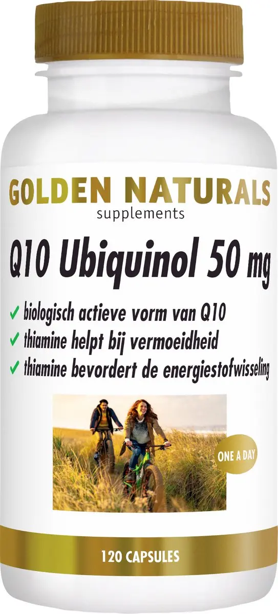 Golden Naturals Q10 Ubiquinol 50mg Veganistische Capsules