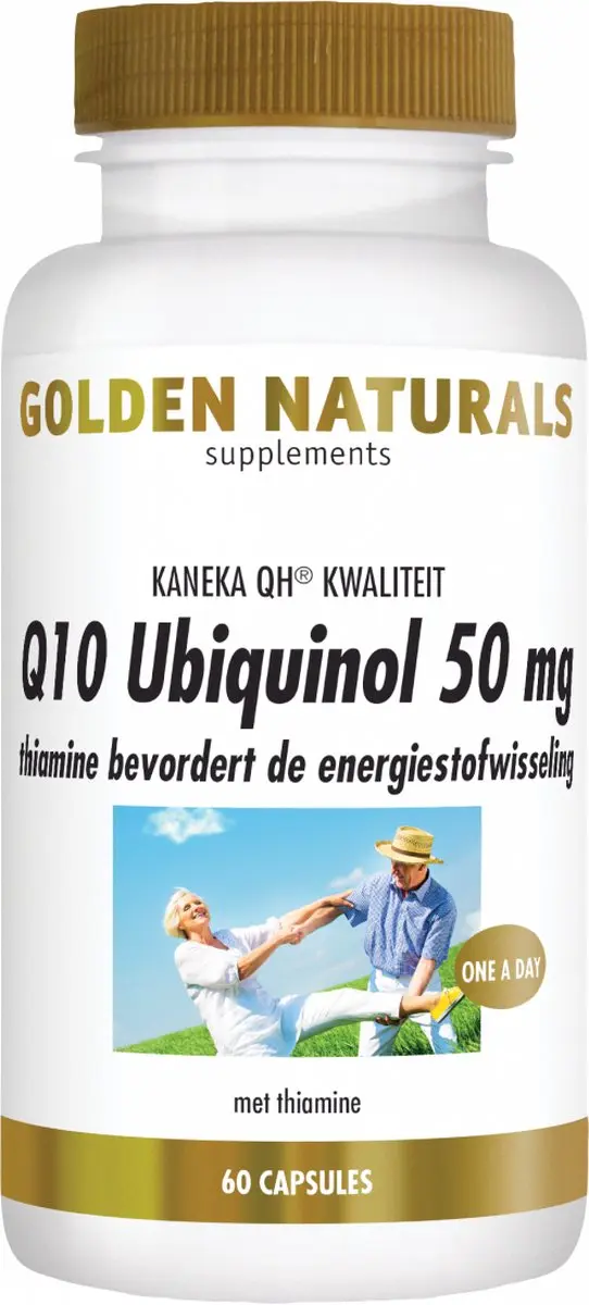 Golden Naturals Q10 Ubiquinol 50mg - 60 Vegan Capsules