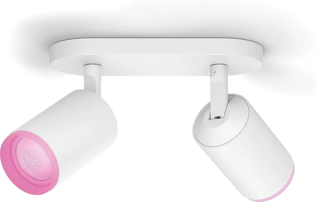 Philips Hue Fugato Opbouwspot 2-spots RGBW - Wit