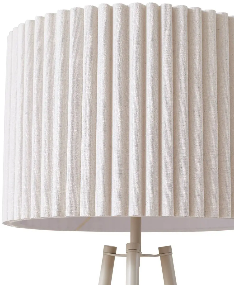 Lindby Driepoot Vloerlamp - 1 Lichtpunt - Crème