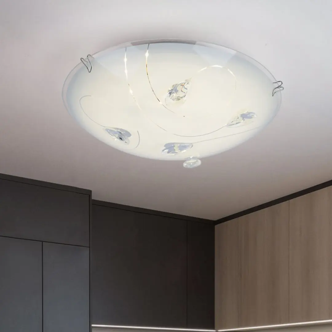 Globo LED Plafondlamp Kristal 8W Warm Wit - 2 Stuks
