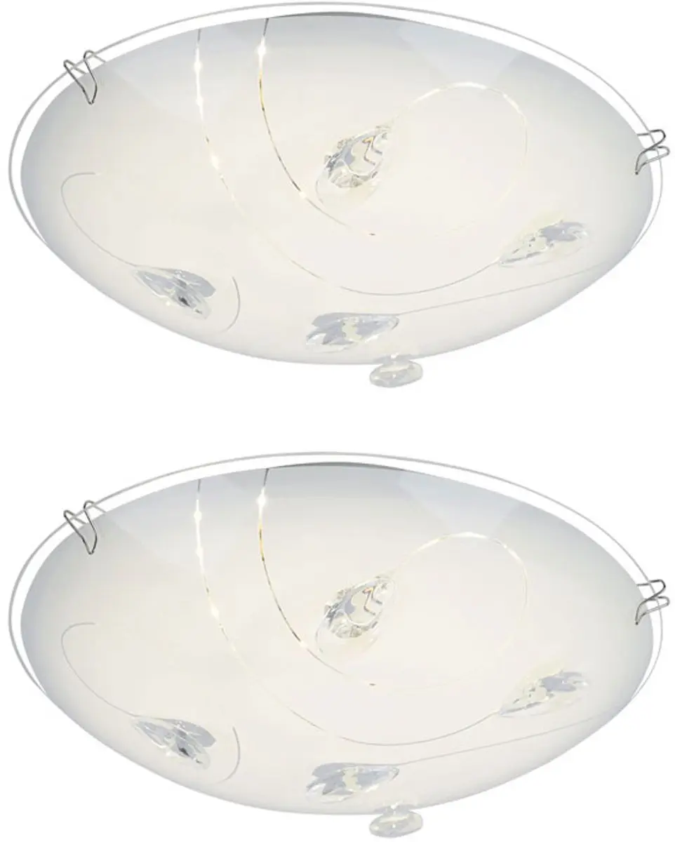 Globo LED Plafondlamp Kristal 8W Warm Wit