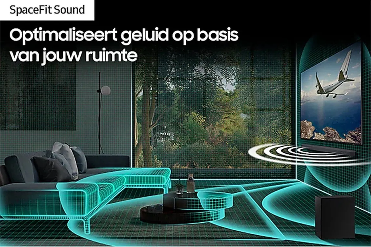 Samsung HW-Q700C Soundbar - met Subwoofer - Zwart - afbeelding 6 van 6