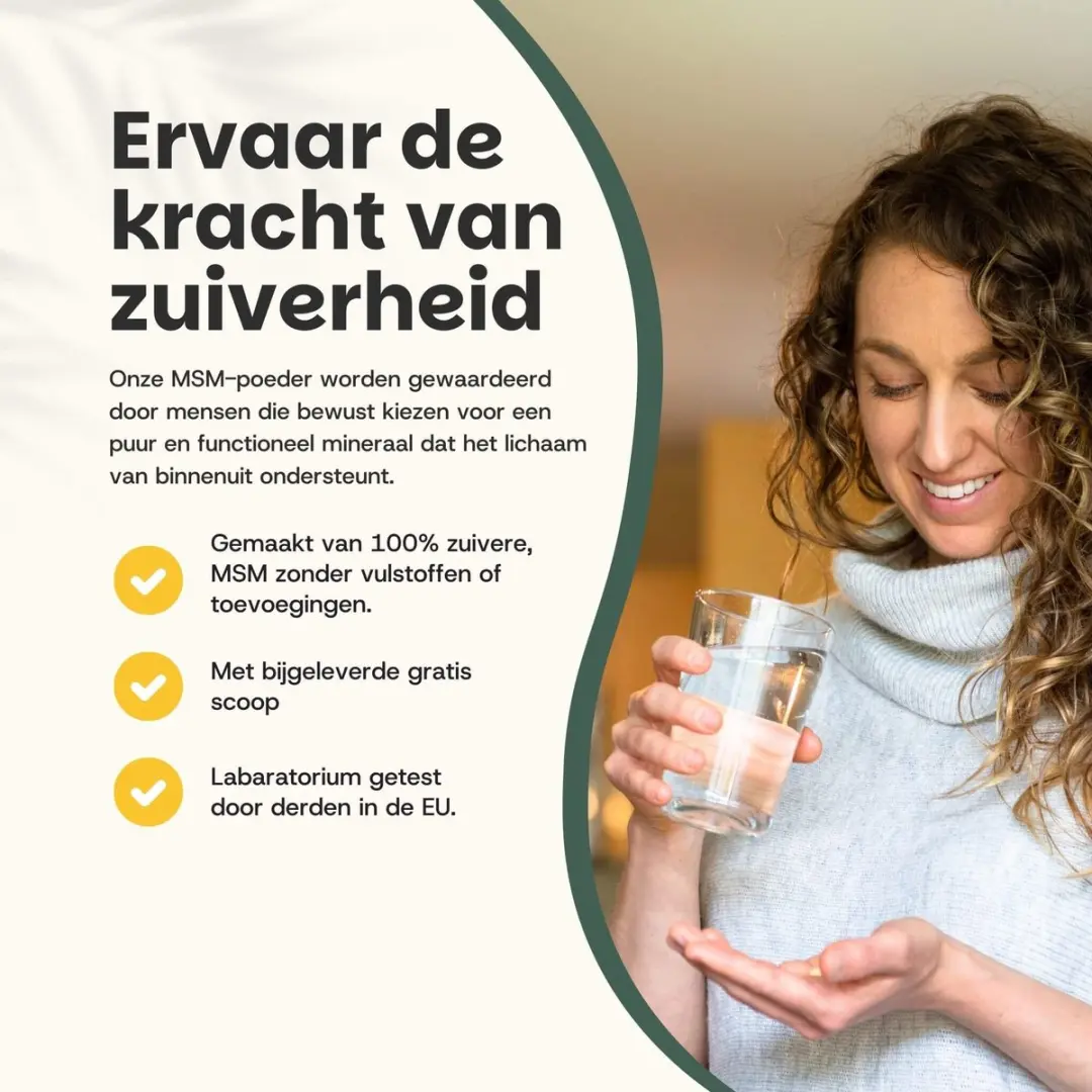 Cupplement Pure MSM Poeder 240g - 4 Stuks